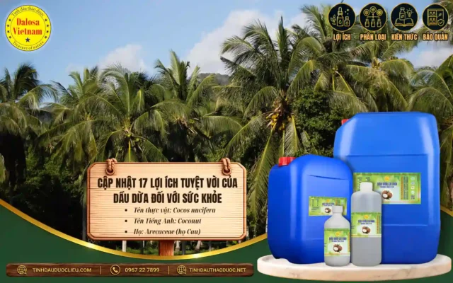 Cập nhật 17 lợi ích tuyệt vời của dầu dừa đối với sức khỏe 
