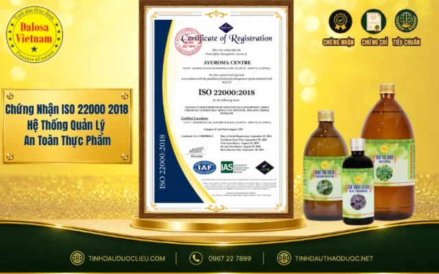 Chứng nhận iso 22000:2018 hệ thống quản lý an toàn thực phẩm 