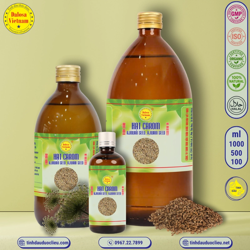 Tinh Dầu Hạt Carom - Ajowan Essential Oil 2 tinh dau hat carom – ajowan essential oil