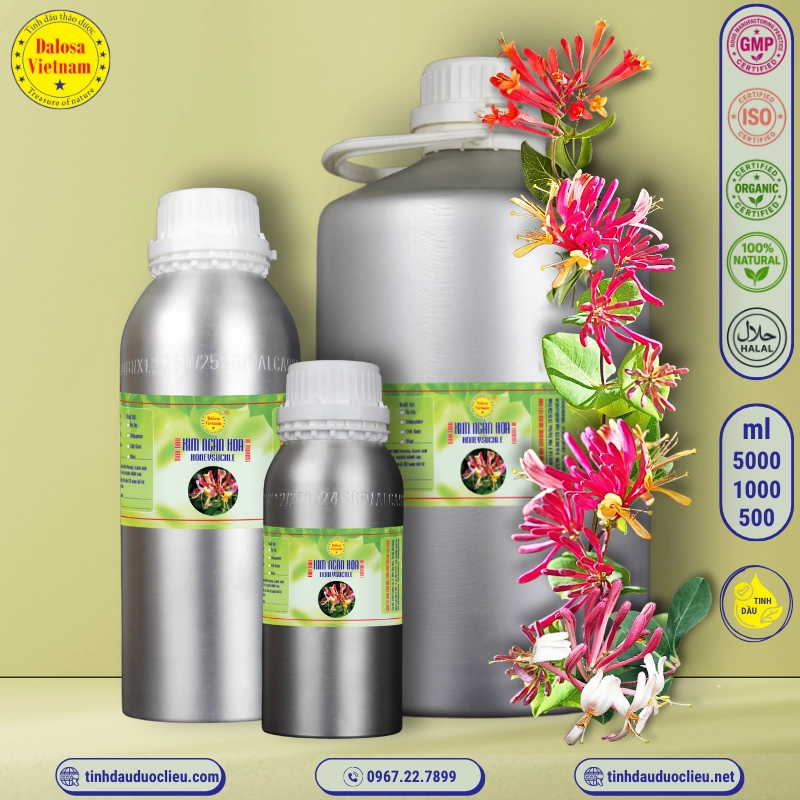 Tinh Dầu Kim Ngân Hoa - Honeysuckle Essential Oil 2 tinh dau kim ngan hoa honeysuckle lonicera japonica essential oil 2