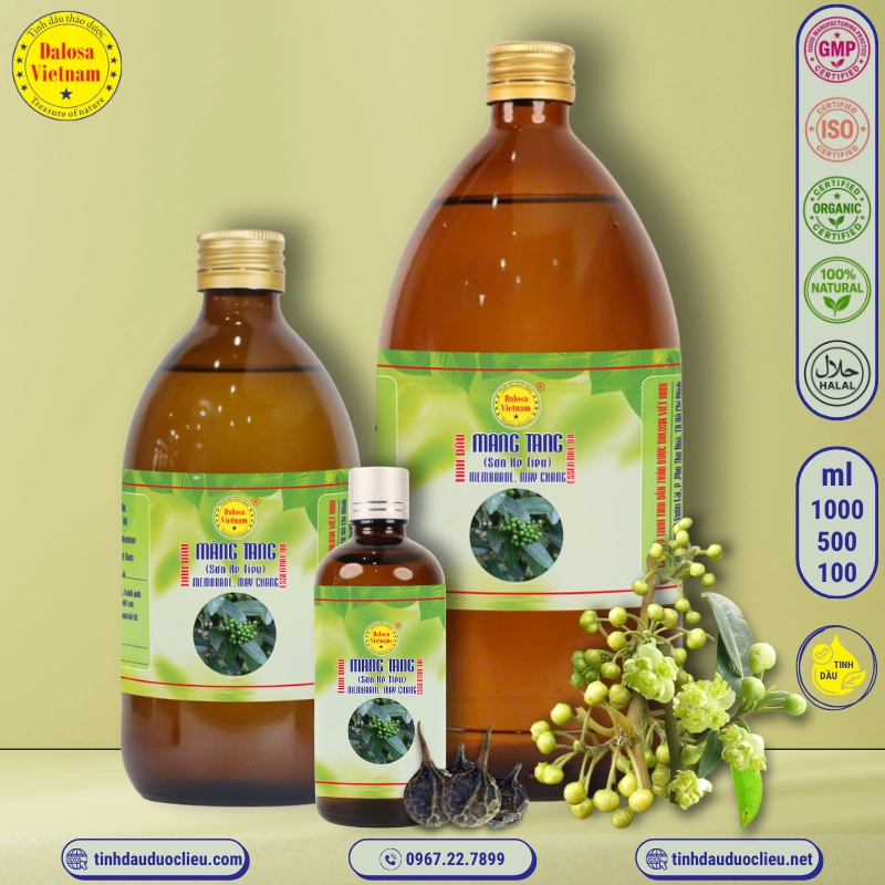 Tinh Dầu Màng Tang - Maychang Essential Oil 2 tinh dau mang tang son ke tieu maychang litsea cubeba essential oil