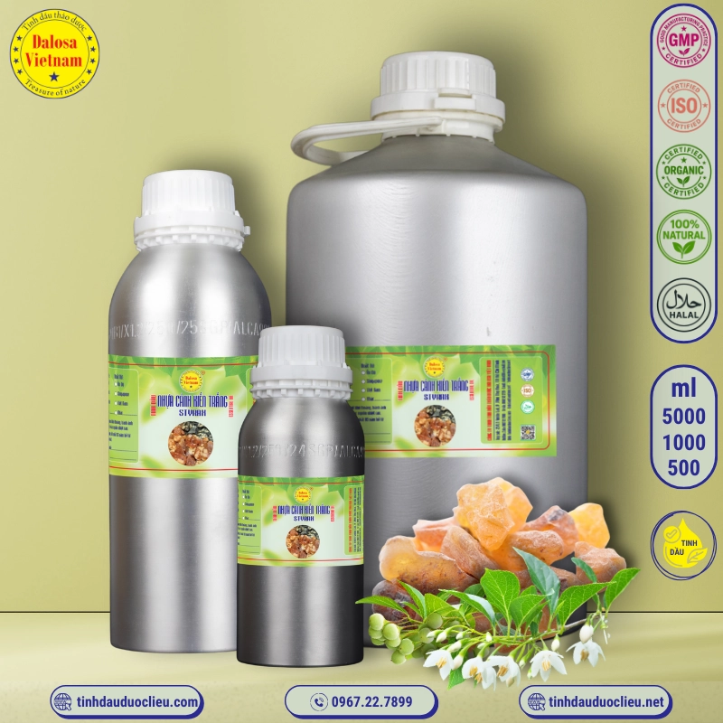 Tinh Dầu Nhựa Cánh Kiến Trắng - Styrax Essential Oil 2 tinh dau nhua canh kien trang an tuc huong to hap huong styrax storax liquidambar orientalis mill essential oil 2