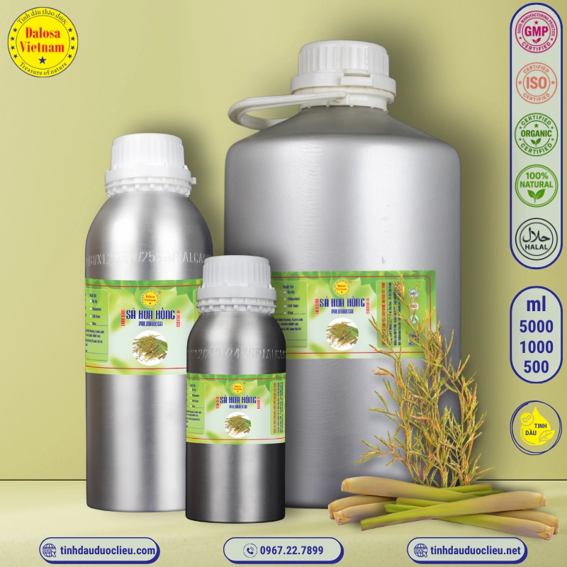 Tinh Dầu Sả Hoa Hồng - Palmarosa Essential Oil 3 tinh dau sa hoa hong palmarosa cymbopogon martinii essential oil 2