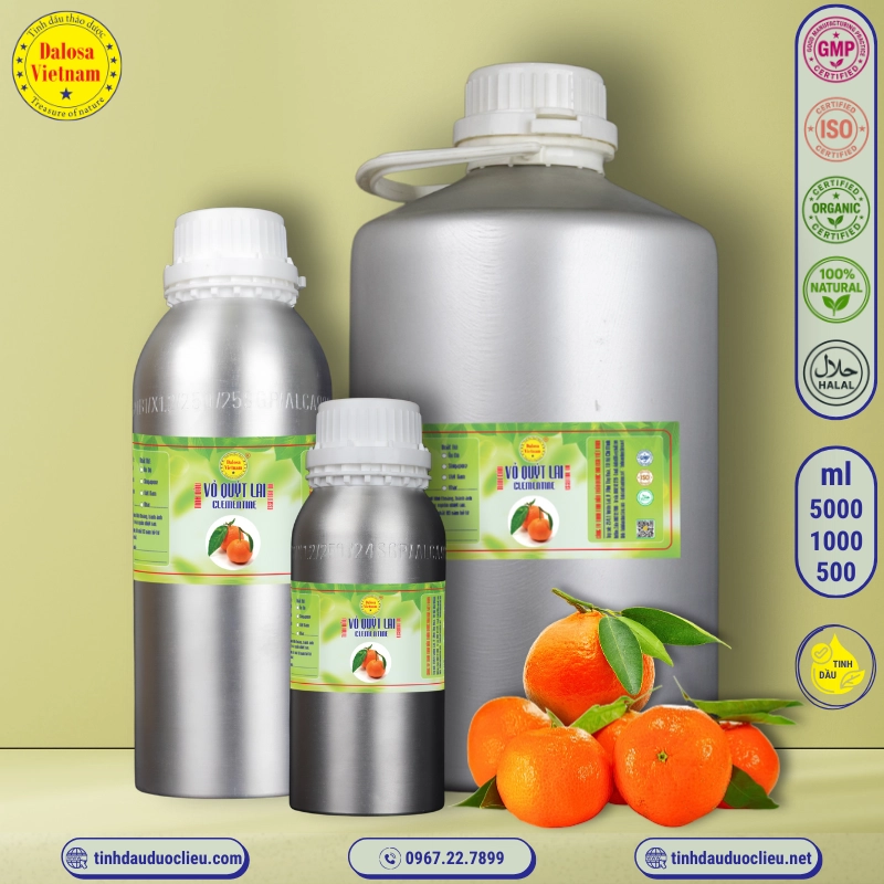 Tinh Dầu Vỏ Quýt Lai - Clementine Essential Oil 2 tinh dau vo quyt lai clementine citrus nobilis essential oil 2