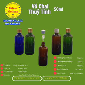 Vỏ Chai Thủy Tinh 50ml