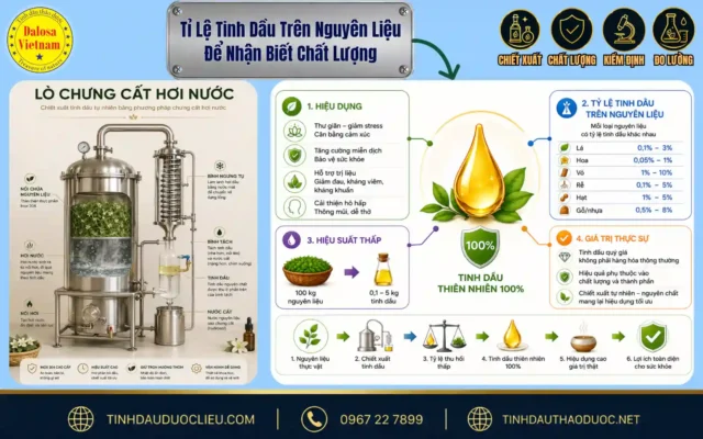 Tỉ Lệ Tinh Dầu Trên Nguyên Liệu Để Nhận Biết Chất Lượng 1 tỉ lệ tinh dầu trên nguyên liệu để nhận biết chất lượng