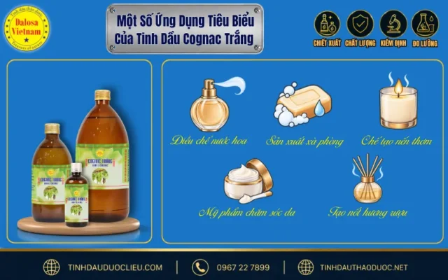 10 Ứng Dụng Độc Đáo Của Tinh Dầu Cognac Trắng 2 Ứng dụng của tinh dầu Cognac trong phối chế nước hoa, mỹ phẩm và phát triển hương liệu