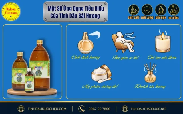 Các ứng dụng của tinh dầu Bài Hương trong phối chế hương liệu và phát triển công thức sản phẩm