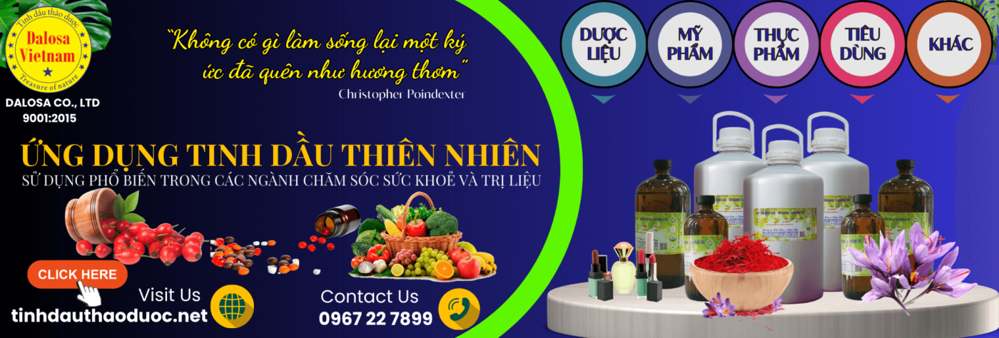 Dalosa Vietnam | Tinh DầuThiên Nhiên, Dầu Nền Thực Vật, Dược Liệu 7 Ứng dụng tinh dầu thiên nhiên trong cuộc sống